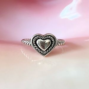 Sterling Silver Heart Midi Ring Toe Ring